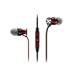 In-ear Headphones | SENNHEISER Momentum M2 - Kopfhörer (In-ear, Schwarz/Rot)