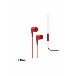 TTEC | TTEC Mikro Mikrofonlu Kulaklık Kulakiçi JOY Serisi - Kırmızı - 2KMM1010