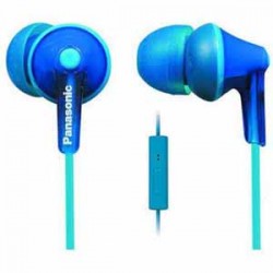 Panasonic ErgoFit In-Ear Earbud Headphones with Mic + Controller - Blue