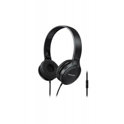 RP-HF100ME-K Siyah Kablolu Kulak Üstü Mikrofonlu Katlanabilir Stereo Kulaklık RP-HF100ME-K