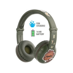 ONANOFF | ONANOFF Casque audio Bluetooth pour enfants Buddyphones Play Amazon Green (BT-BP-PLAY-AMAZON)