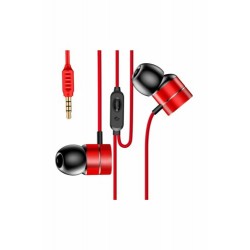 Kulak İçi Kulaklık | Encok Wire H04 Serisi Kulakiçi Mikrofonlu Kulaklık Kırmızı