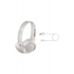 Beyaz Bass+ Kafa Bantlı Bluetooth Kulaklık SHB3075WT/00