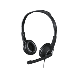 HAMA Essential HS 300 - PC-Headset (Kabelgebunden, Stereo, On-ear, Schwarz/Silber)