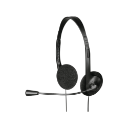 Headsets | HAMA HS-101 - PC-Headset (Kabelgebunden, Stereo, On-ear, Schwarz)