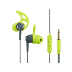 Sport fejhallgató | HAMA 177020 sport fülhallgató 'action sport' mikrofonnal, szürke-zöld