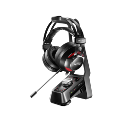 XPG Emix H30 fekete gaming headset Solox F30 virtuális 7.1 erősítővel