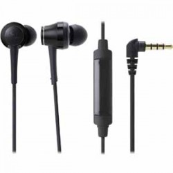 In-ear Headphones | AUDIO-TECHNICA CKR70ISBK SOUND REALITY HP HI-RESOLUTION HEADPHONES IN-LINE MIC & CONTROL