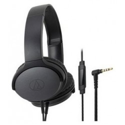 Audio Technica ATH-AR1iS On-Ear Headphones - Black