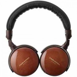 Monitor Headphones | AUDIO-TECHNICA ESW990H ON-EAR WOODEN HP CABLE W/MIC & CONTROLS 42MM DRIVERS