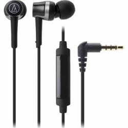 Ecouteur intra-auriculaire | AUDIO-TECHNICA CKR30ISBK SONIC-FUEL HP, BLACK IN-EAR HEADPHONES IN-LINE MIC & CONTROL