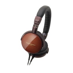 Monitor Headphones | Audio-Technica ATH-ESW990H Portable Wooden On-Ear Headphones