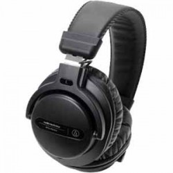 DJ hoofdtelefoons | Audio Technica ATH-PRO5X Black Professional Over ear DJ Headphone 40 mm Drives Rotating earcups provide for one ear monitoring detaching Loc