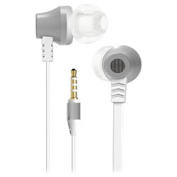 Ακουστικά In Ear | S-link SL-KU150 Mobil Uyumlu Taşıma Çantalı Kulak İçi Beyaz/Gümüş Mikrofonlu Kulaklık