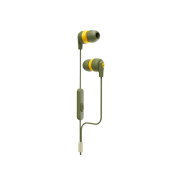 Skullcandy | SKULLCANDY S2IMY-M687 INKD+ IN-EAR, In-ear Kopfhörer  Olive/Gelb