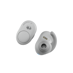 Echte draadloze hoofdtelefoons | SKULLCANDY Push, In-ear True Wireless Kopfhörer Bluetooth Hellgrau