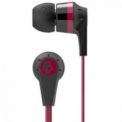 Skullcandy Ink'd 2 Earbud with In-Line Microphone & Remote - Black/Red