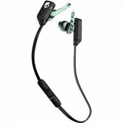 In-ear Headphones | Skullcandy XTfree Bluetooth Sport Earbud with 6-hour Rechargeable Battery - Black/Mint