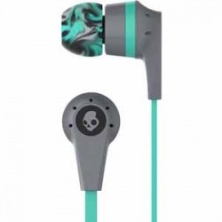Skullcandy INK'D 2.0 Earbuds with Microphone & Remote - Gray/Mint