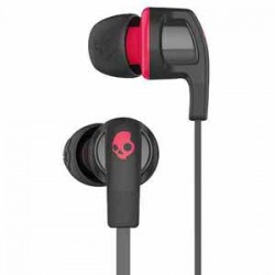 Skullcandy Smokin' Buds 2 Earbuds with Microphone & Remote - Black/Red