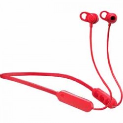 Bluetooth & Wireless Headphones | Skullcandy Jib + Wireless Red 6 hrs of Battery Life Microphone, Call, Track, Volume S2JPW-M010