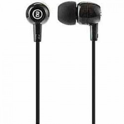 In-ear Headphones | 2XL Spoke Black In Ear w/Mic Lightweight Ambient Chatter Reduced