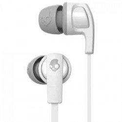 koptelefoon | Skullcandy Smokin' Buds 2 Earbuds with Microphone & Remote - White/Grey