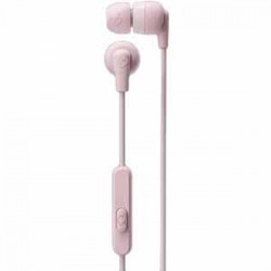 Skullcandy Ink''d + Wired Pastel Pink Call and Track Control Microphone, Noise Isolating Fit S2IMY-M691