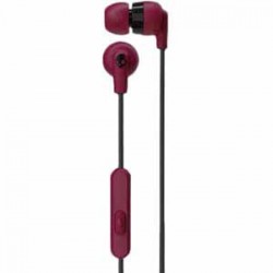 Skullcandy Ink''d + Wired Red Call and Track Control Microphone, Noise Isolating Fit S2IMY-M685
