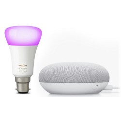 Speakers | Google Nest Mini with Philips Hue B22 Colour Bulb