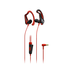 Sport fejhallgató | PIONEER SE-E5 T-R Vezetékes sport fülhallgató, vezetékbe épített távirányítóval, piros színben