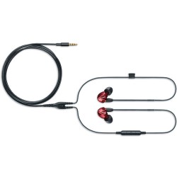 Shure SE535 Sound-Isolating In-Ear Stereo Headphones with Bluetooth and 3.5mm In-Line Remote/Mic Cables (Special-Edition Red)