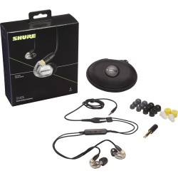 In-ear Headphones | Shure SE425 Sound-Isolating Earphones with 3.5mm Remote/Mic Cable (Silver)