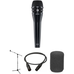 Shure | Shure KSM8 Dualdyne Dynamic Handheld Microphone Live Stage Kit (Black)
