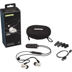 Shure SE215SPE Wireless Special Edition Sound-Isolating Earphones with Bluetooth 5.0 Cable (White)