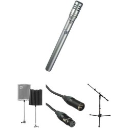 Shure | Shure SM81-LC Microphone Kit with Reflection Filter, Mic Stand & XLR Cable