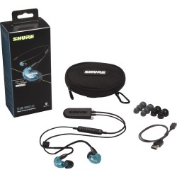 Shure SE215SPE Wireless Special Edition Sound-Isolating Earphones with Bluetooth 5.0 Cable (Blue)