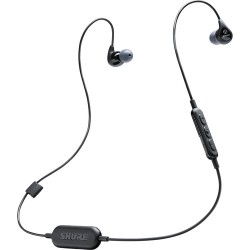 Bluetooth Headphones | Shure SE112 Sound Isolating Earphones with Bluetooth Communication Cable (Black)