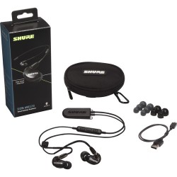 Shure SE215 Wireless Sound-Isolating Earphones with Bluetooth 5.0 Cable (Black)