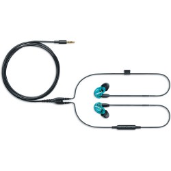 Shure SE215SPE Special Edition Sound-Isolating In-Ear Stereo Earphones with 3.5mm Remote and Mic Cable (Blue)