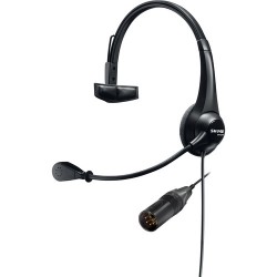 Shure BRH31M-NXLR5M Lightweight Single-Sided Broadcast Headset with Neutrik 5-Pin XLR-M Cable