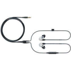 Shure SE215 Sound-Isolating In-Ear Stereo Earphones with 3.5mm Remote and Mic Cable (Clear)