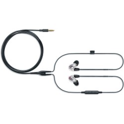 Shure SE846 Sound-Isolating Earphones with Bluetooth and Wired Accessory Cables (Clear)