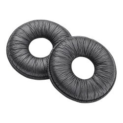 Plantronics | Plantronics Leather Ear Cushion for SupraPlus Wireless Headsets (1 Pair, Black)
