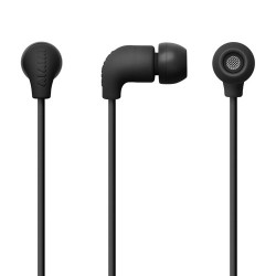 In-ear Headphones | AIAIAI Pipe Earphones for iOS/Android/Windows with 1-Button Microphone Remote (Black)