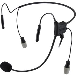 Micro Casque Dual-Ear | Otto Engineering Hurricane2,Lightweight,2Speaker,BehindHead,STD PTT,2.5mm Pigtail:Remote PTT,Noisez Eartips(Icom/CH)