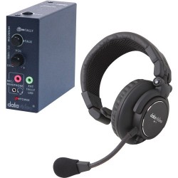 Single-Ear Mikrofonos fejhallgató | Datavideo ITCSL-HP1K Intercom Accessory Set for Intercom Systems