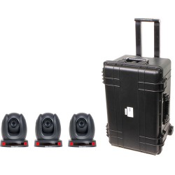 Datavideo PTZ Camera Kit with Three PTC-140T Cameras and an HC-800 Case