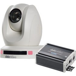 Datavideo | Datavideo 20x HDBaseT PTZ Camera with HDBaseT Receiver Box and Power Supply (White)