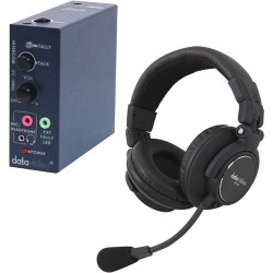 Intercom Headsets | Datavideo ITCSL-HP2K Intercom Accessory Set for Intercom Systems